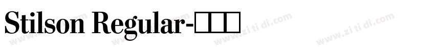 Stilson Regular字体转换 Stilson Regular字体转换